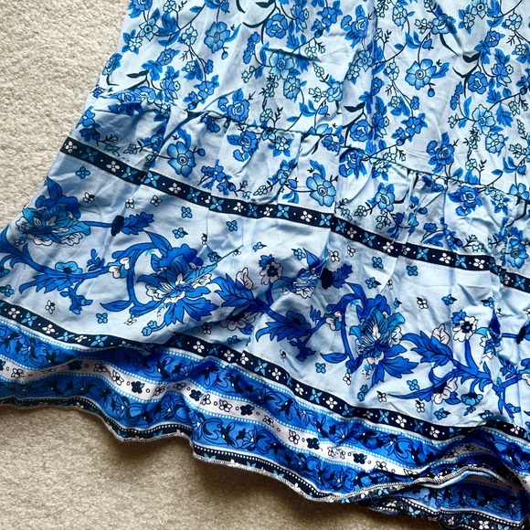 New without tag Blue maxi dress size Large - Picture 8 of 8